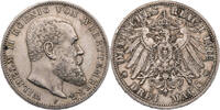 Kaiserreich, Württemberg 3 Mark Wilhelm II. (1891 bis 1918) - Kursmünze (1908-1914) -