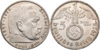 Drittes Reich 5 Reichsmark Hindenburg - Kursmünze (1936-1939) -