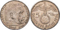 Drittes Reich 5 Reichsmark 1936 G Hindenburg - Kursmünze (1936-1939) ss,... 209.18 元 含税 ＋  125.51 元 运费