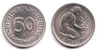 BRD 50 Pfennig 1968 G 50 Pfennig prägefrisch 83.25 元 含税 ＋  49.78 元 运费