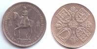 Großbritannien 5 Shilling 1953 Elisabeth II. zu Pferde vz 41.42 元 含税 ＋  49.78 元 运费