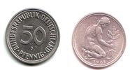 BRD 50 Pfennig 1968 D 50 Pfennig - Bundesrepublik Deutschland prägefrisch 83.25 元 含税 ＋  49.78 元 运费