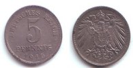 Ersatzmünzen des 1. Weltkrieges 5 Pfennig 5 Pfennig -