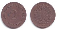 Kaiserreich 2 Pfennig 2 Pfennig - kleiner Adler -
