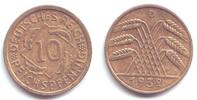 Drittes Reich 10 Reichspfennig 1932 D 10 Reichspfennig ss 33.05 元 含税 ＋  49.78 元 运费