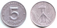 DDR 5 Pfennig 5 Pfennig -