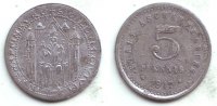 Aschaffenburg 5 Pfennig Notgeld der Stadt Aschaffenburg - 5 Pfennig -