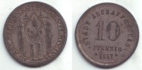 Aschaffenburg 10 Pfennig Notgeld der Stadt Aschaffenburg - 10 Pfennig -