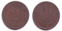 Kaiserreich 2 Pfennig 2 Pfennig - kleiner Adler -