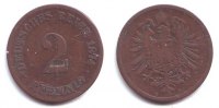 Kaiserreich 2 Pfennig 2 Pfennig - kleiner Adler -