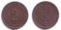 Kaiserreich 2 Pfennig 2 Pfennig - kleiner Adler -