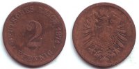 Kaiserreich 2 Pfennig 2 Pfennig - kleiner Adler -