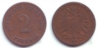 Kaiserreich 2 Pfennig 2 Pfennig - kleiner Adler -