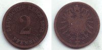 Kaiserreich 2 Pfennig 2 Pfennig - kleiner Adler -
