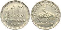 Argentinien 10 Pesos 1963 Reiter zu Pferd vz 41.42 元 含税 ＋  49.78 元 运费