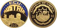 Liberia 10 Dollar 2002 Farb-Ecu-Münze - Österreich Wiener Hofburg - mit ... 41.42 元 含税 ＋  49.78 元 运费
