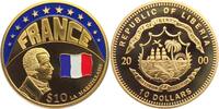 Liberia 10 Dollar 2001 Frankreich - Flagge - Claude Joseph Rouget - Nati... 41.42 元 含税 ＋  49.78 元 运费