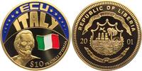 Liberia 10 Dollar 2001 Italien - Flagge - Michele Novaro - Nationalhymne... 41.42 元 含税 ＋  49.78 元 运费
