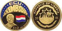 Liberia 10 Dollar 2001 Luxemburg - Flagge - Jean-Antoine Zinnens - Natio... 41.42 元 含税 ＋  49.78 元 运费
