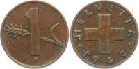 Schweiz 1 Rappen 1949 1 Rappen vz 33.05 元 含税 ＋  49.78 元 运费