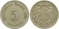 Kaiserreich 5 Pfennig 1899 G 5 Pfennig - großer Adler ss 24.68 元 含税 ＋  49.78 元 运费