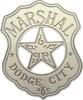 USA Polizeiabzeichen (NP) Replik - Sammleredition - Marshal Dodge City mit Anstecknadel -