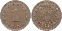 Kaiserreich 1 Pfennig 1914 F 1 Pfennig - großer Adler vz 24.68 元 含税 ＋  49.78 元 运费