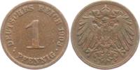 Kaiserreich 1 Pfennig 1903 A 1 Pfennig - großer Adler vz 24.68 元 含税 ＋  49.78 元 运费