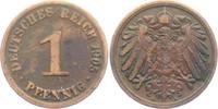 Kaiserreich 1 Pfennig 1905 A 1 Pfennig - großer Adler ss-vz 24.68 元 含税 ＋  49.78 元 运费
