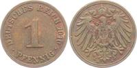 Kaiserreich 1 Pfennig 1910 A 1 Pfennig - großer Adler vz 24.68 元 含税 ＋  49.78 元 运费