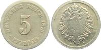 Kaiserreich 5 Pfennig 5 Pfennig - kleiner Adler -