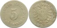 Kaiserreich 5 Pfennig 5 Pfennig - kleiner Adler -