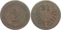 Kaiserreich 2 Pfennig 2 Pfennig - kleiner Adler -