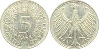 Deutschland - BRD 5 Mark 1964 F Silberadler f.st 150.61 元 含税 ＋  150.19 元 运费