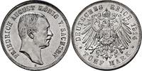 Sachsen 5 Mark König Friedrich August III. von Sachsen (1904-1918) -