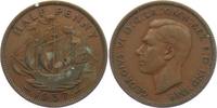 Großbritannien 1/2 Penny Segelschiff - Schiffe - Seefahrt -