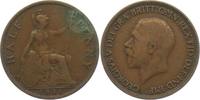 Großbritannien 1/2 Penny George V. (1910 - 1936) - sitzende Britannia -