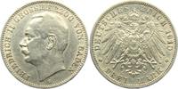 Baden 3 Mark Friedrich II. Grossherzog von Baden (1907 - 1918) -