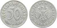 Drittes Reich 50 Reichspfennig 50 Reichspfennig - mit Hakenkreuz -