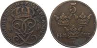 Schweden 5 Öre Gustav V. (1907 - 1950) -