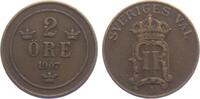 Schweden 2 Öre Oskar II. von Schweden (1872 - 1907) -