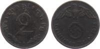 Drittes Reich 2 Reichspfennig 2 Reichspfennig - mit Hakenkreuz -