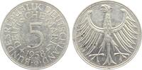 Deutschland 5 Mark 1958 G Silberadler vz min. fl. 125.09 元 含税 ＋  150.19 元 运费