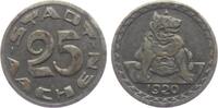 Aachen 25 Pfennig Notgeld der Stadt Aachen - Bärin ohne Perlkreis -