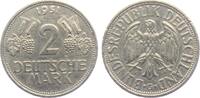 Deutschland - BRD 2 Mark 1951 G Trauben und Ähren ss - RF 100.41 元 含税 ＋  150.19 元 运费