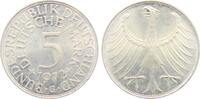 Deutschland - BRD 5 Mark 1972 G Silberadler f.st 108.36 元 含税 ＋  150.19 元 运费