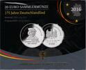 Deutschland 20 Euro 175 Jahre Deutschlandlied - Hoffmann von Fallersleben -