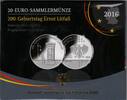Deutschland 20 Euro 200. Geburtstag von Ernst Litfaß -
