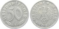 Drittes Reich 50 Reichspfennig 50 Reichspfennig - mit Hakenkreuz -