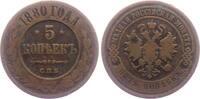 Russland 5 Kopeken Zar Alexander II. (1855-1881) -